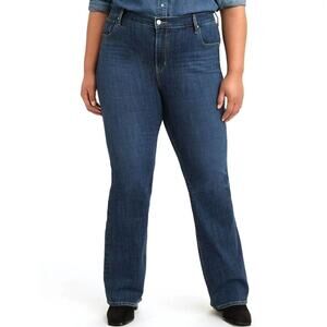 Levi Strauss & Co.‎ Women's Plus Size 16 Medium Dark Wash Classic Boot Cut Jeans
